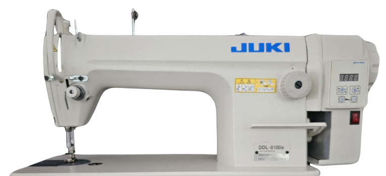 ماكينة خياطة JUKI DDL-8100e/DD-JIN ذات إبرة واحدة وإبرة واحدة - محرك الدفع المباشر JIN (من إنتاج JUKI)