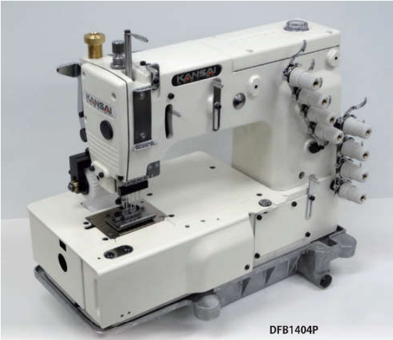 Kansai DFB1404PMD 4 Needle Flatbed Elastic Attaching - With Metering Device