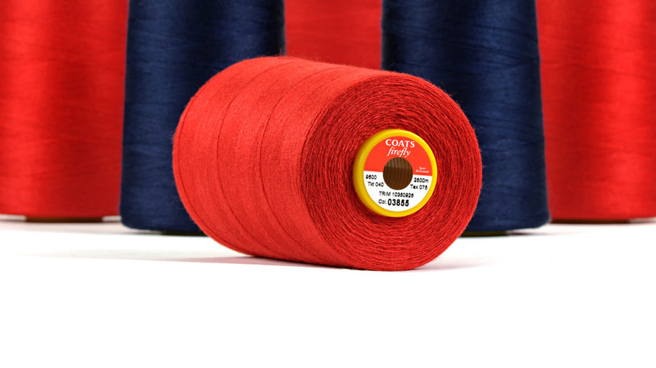 Coats® Firefly™ Fire resistant meta-aramid sewing thread for protective clothing