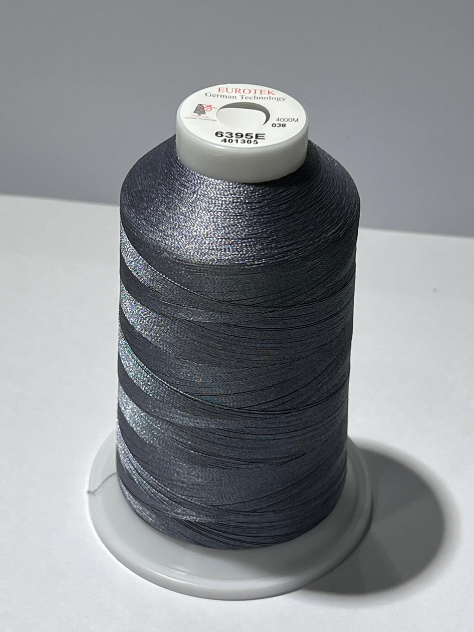 EUROTEK  Embroidery Thread 100% Trilobal Polyester 4000mtr per cone 6395E minimum 12 cones