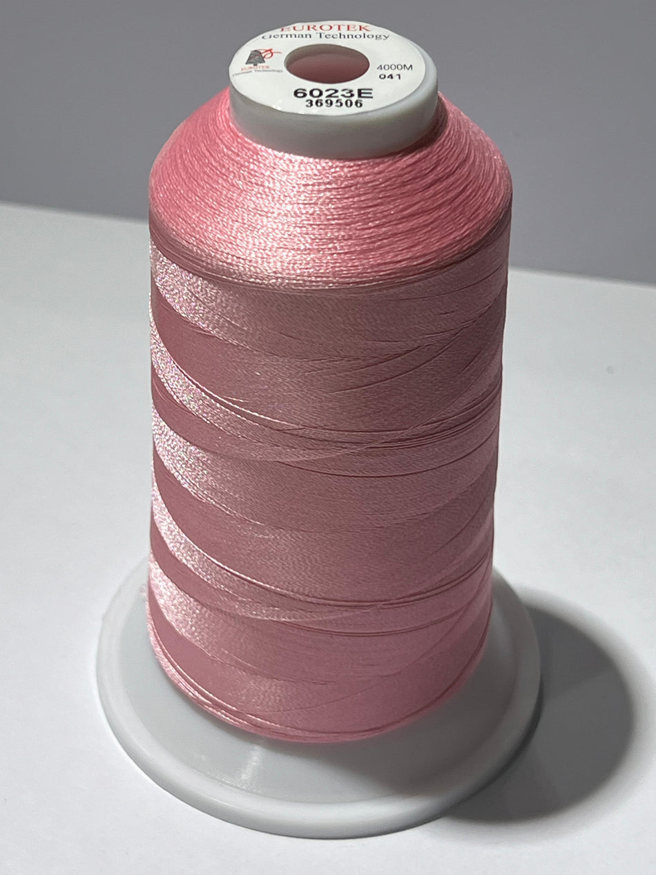 EUROTEK  Embroidery Thread 100% Trilobal Polyester 4000mtr per cone 6023E minimum 12 cones