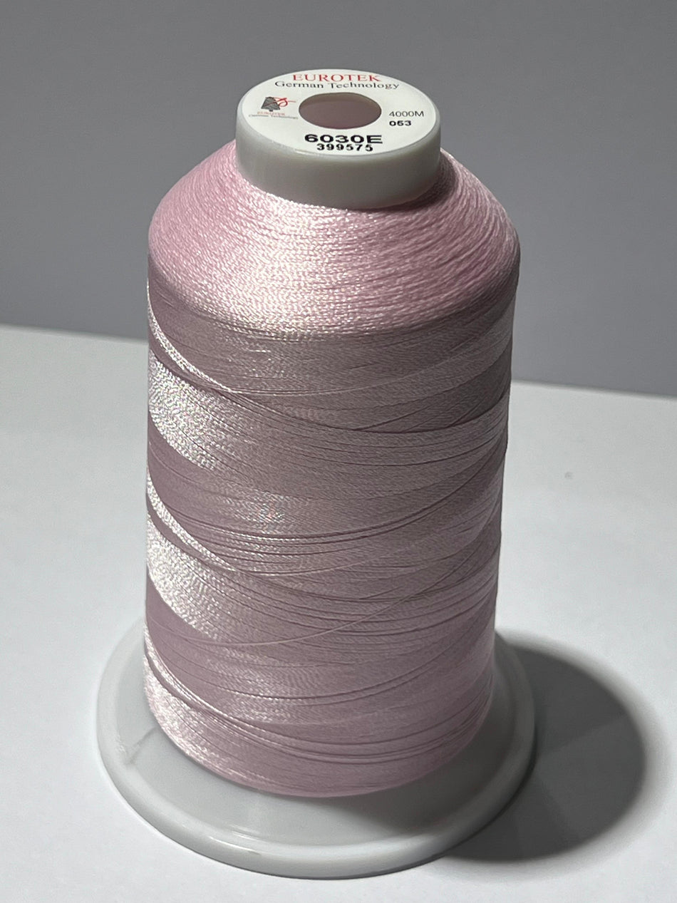 EUROTEK  Embroidery Thread 100% Trilobal Polyester 4000mtr per cone 6030E minimum 12 cones