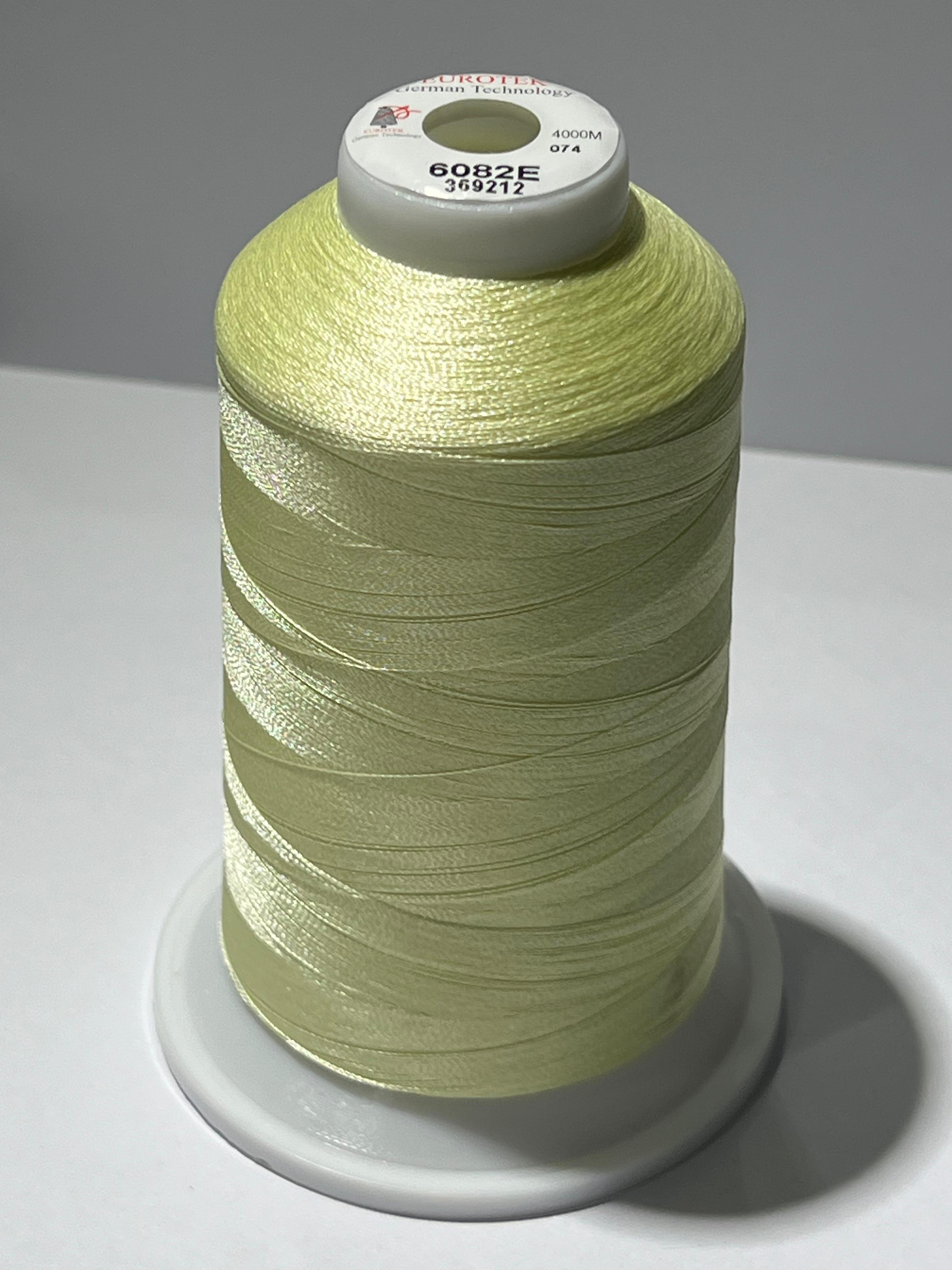 EUROTEK Embroidery Thread 100% Trilobal Polyester 4000mtr per cone 608 ...