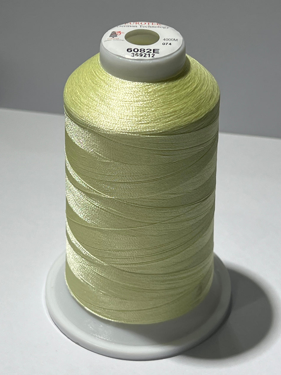 EUROTEK  Embroidery Thread 100% Trilobal Polyester 4000mtr per cone 6082E minimum 12 cones