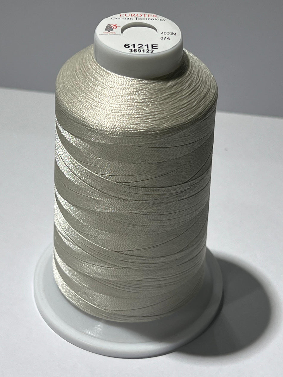 EUROTEK  Embroidery Thread 100%  Trilobal Polyester  4000mtr per cone 6121E minimum 12 cones