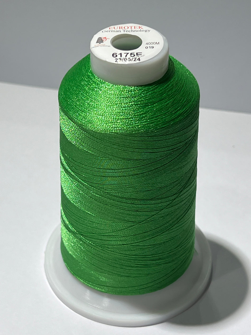 EUROTEK  Embroidery Thread 100% Trilobal Polyester 4000mtr per cone 6175E minimum 12 cones