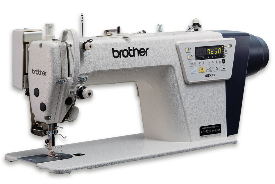 Brother S-7250A-703 Single Needle Lockstitch Direct Drive M/C With Electronic Digi flex Feeding System Auto Trimmer