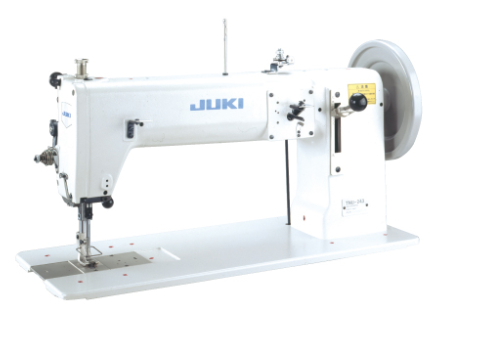 Juki TNU-243U 1-needle, Semi-long Flat Bed, Lockstitch Machine with a Large Shuttle-hook for Extra-heavy-weight Materials