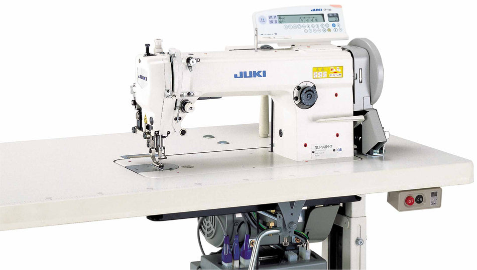 Juki LU-1508NH 1 Needle Unison Feed Lockstitch Machine with Vertical-axis Large Hook - Servo/ Clutch Motor